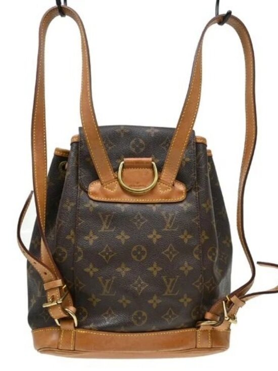 Best05 LOUIS VUITTON MONTSOURIS MM BACKPACK BAG MONOGRAM M51136 SP0040